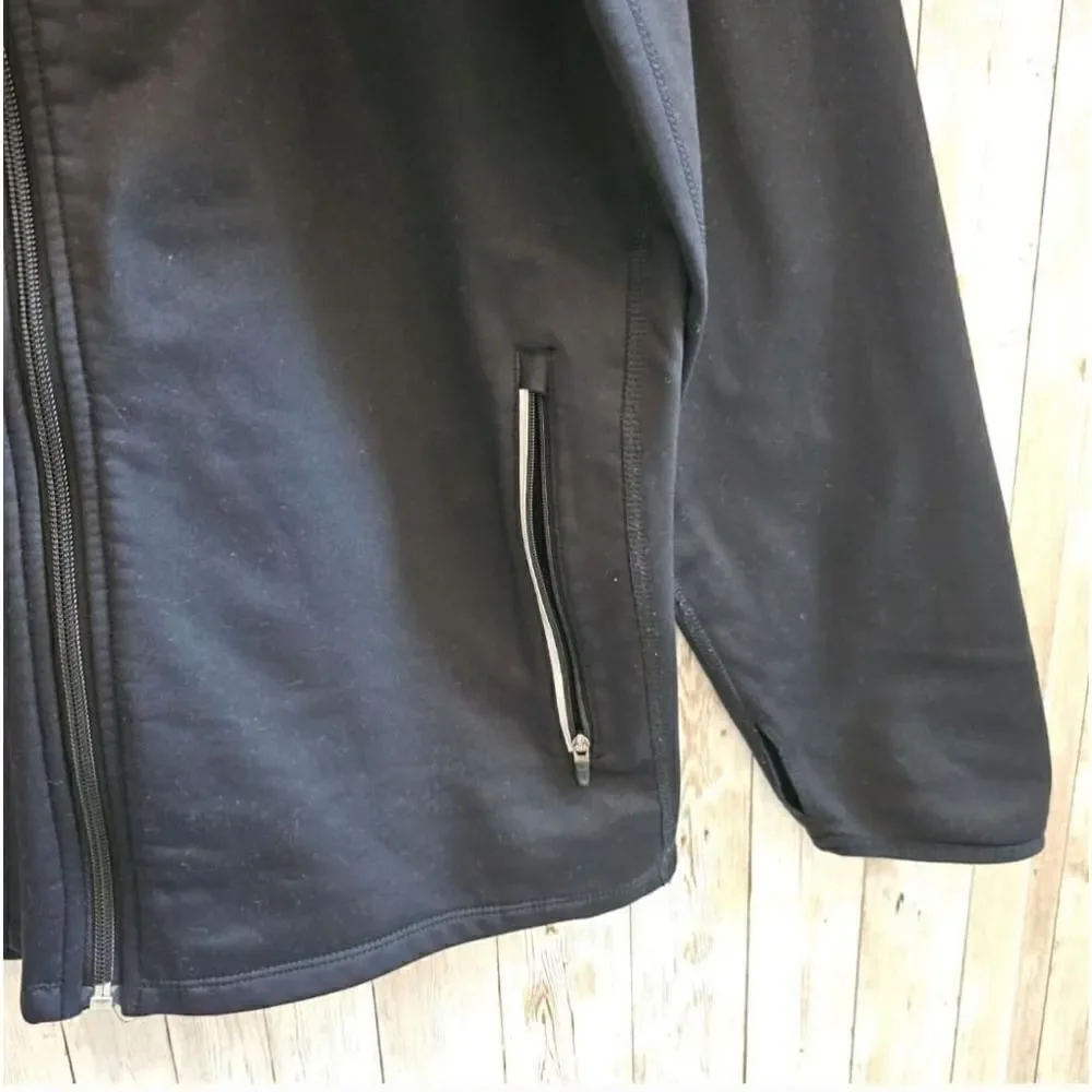 Nike Mens Size L Black Long Sleeve Full Zip Athletic Sweatshirt Hoodie Jacket